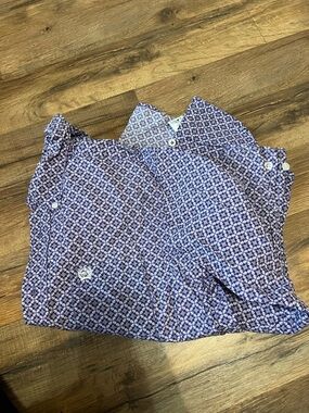 Cinch Purple Patterned Button Down Shirt